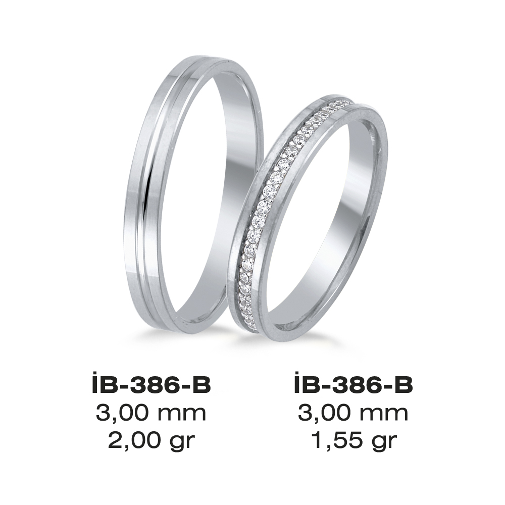 Weißes Eheringmodell 386-B