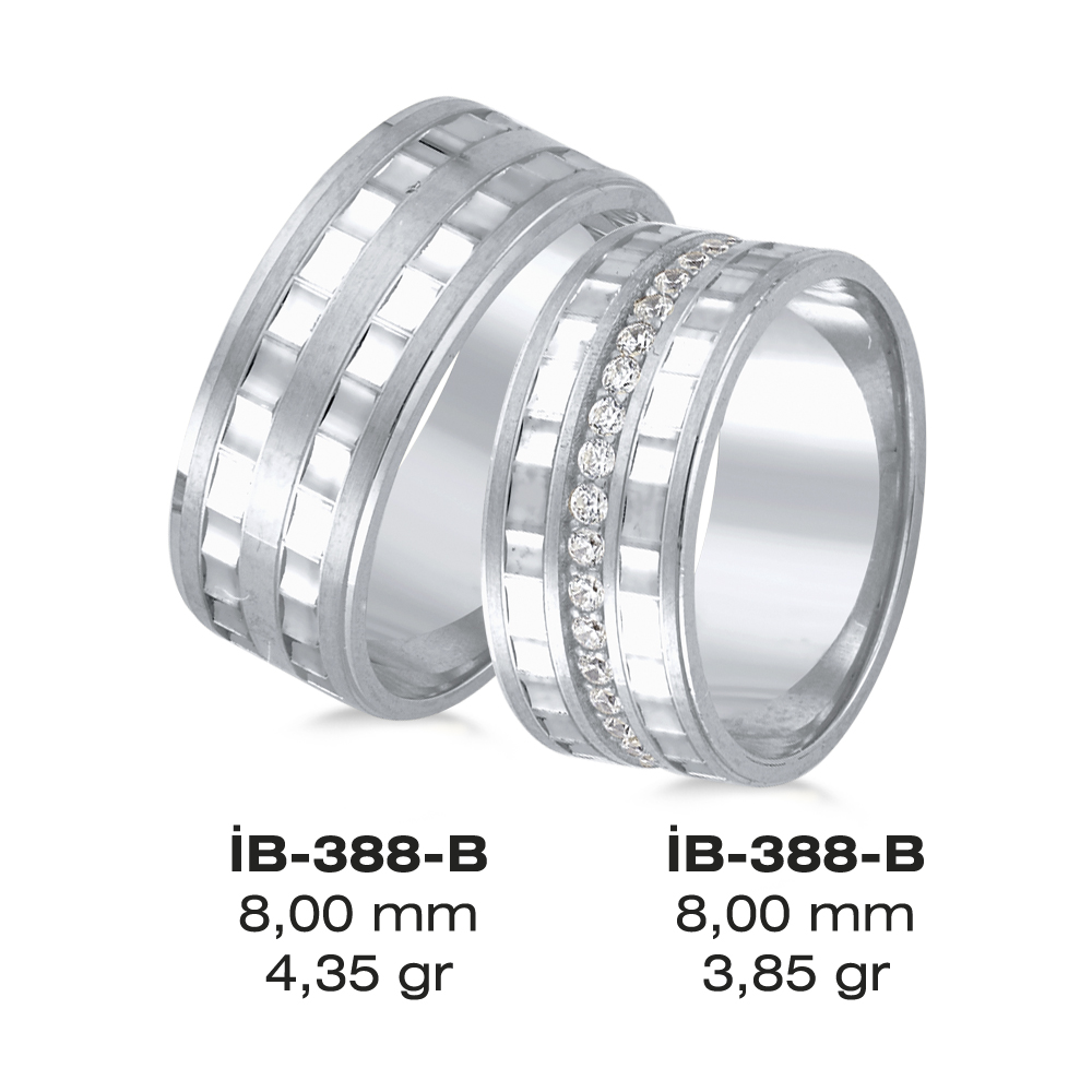 Weißes Eheringmodell 388-B