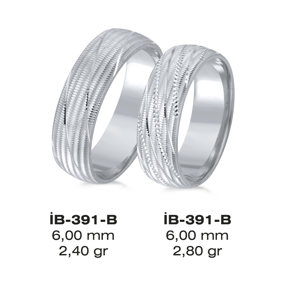 Weißes Eheringmodell 391-B