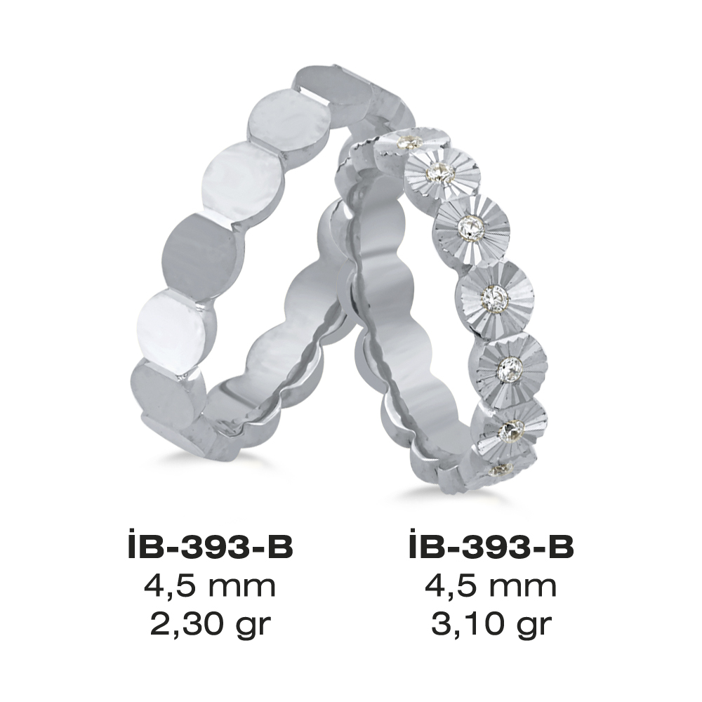 Weißes Eheringmodell 393-B