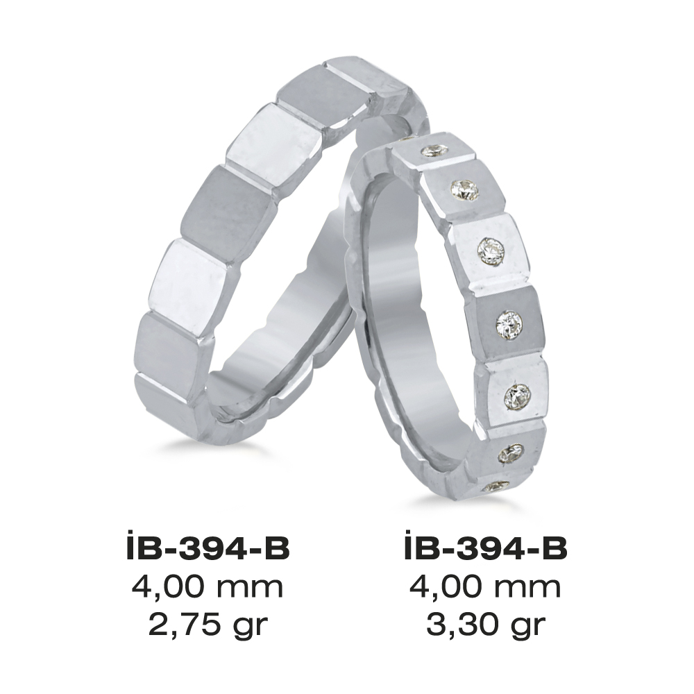 Weißes Eheringmodell 394-B