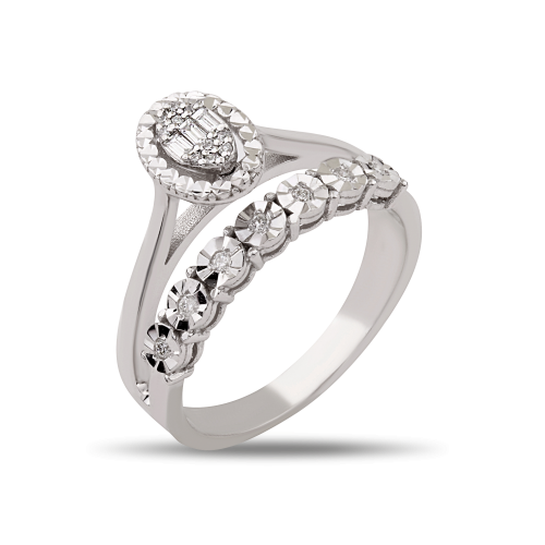 0.16 ct. Ring-Mit-Diamanteffekt