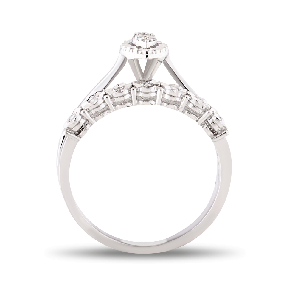 0.12 ct. Ring-Mit-Diamanteffekt