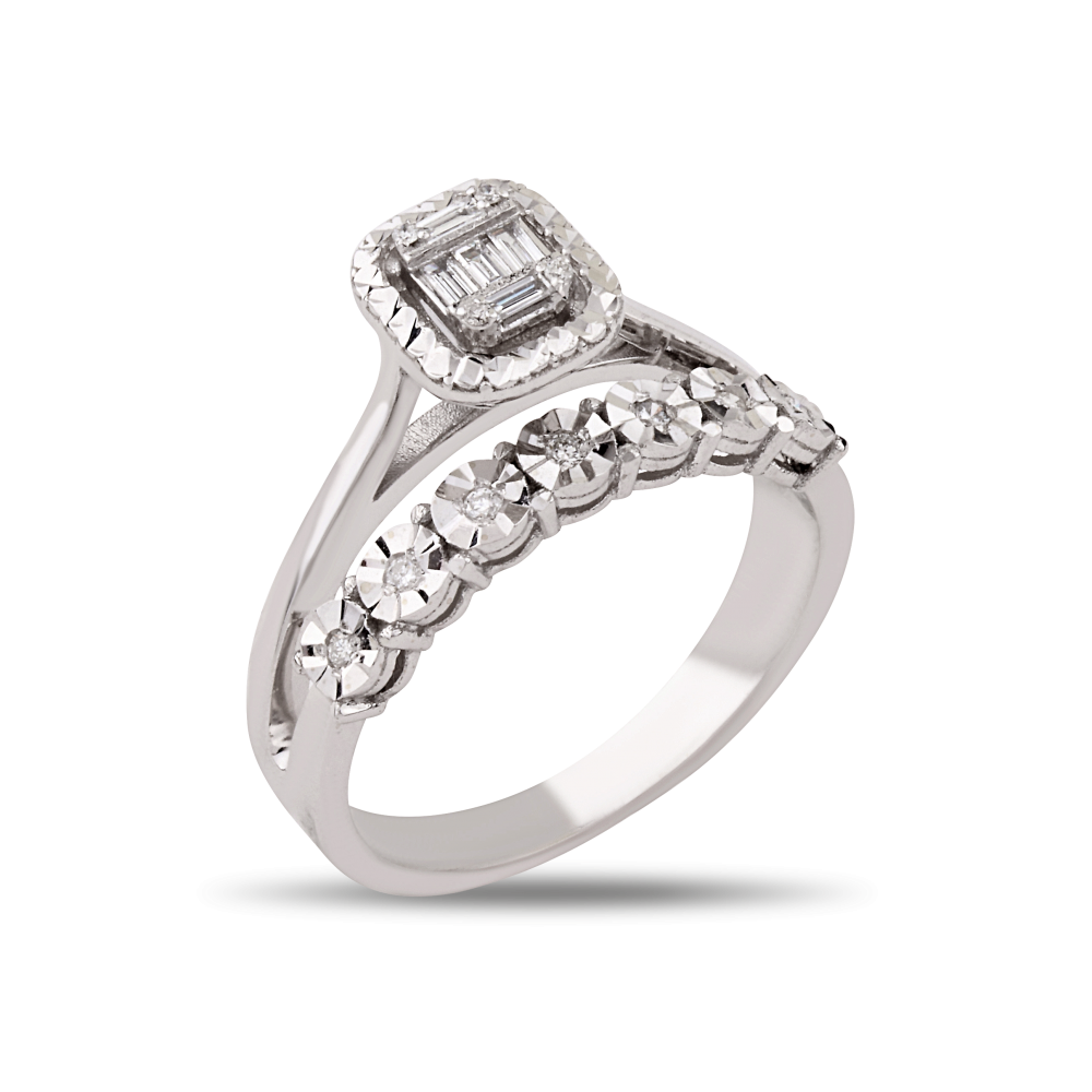 0.16 ct. Ring-Mit-Diamanteffekt