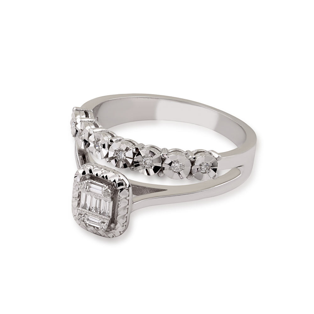 0.16 ct. Ring-Mit-Diamanteffekt