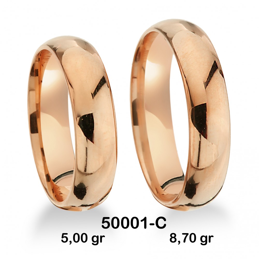 Klassischer Ehering - 50001-C