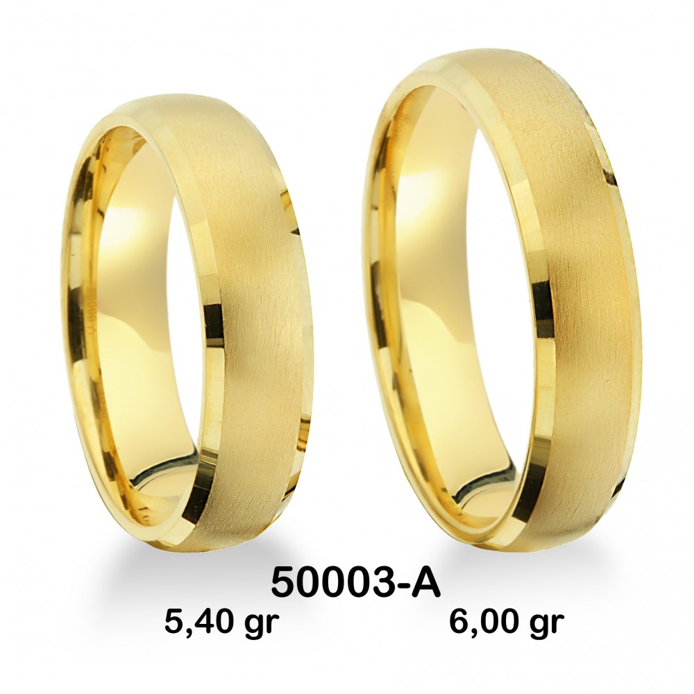 Klassischer Ehering - 50003-A