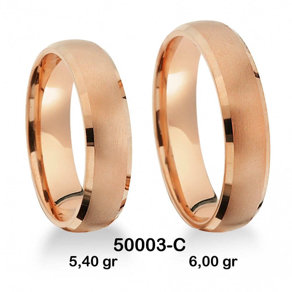 Klassischer Ehering - 50003-C