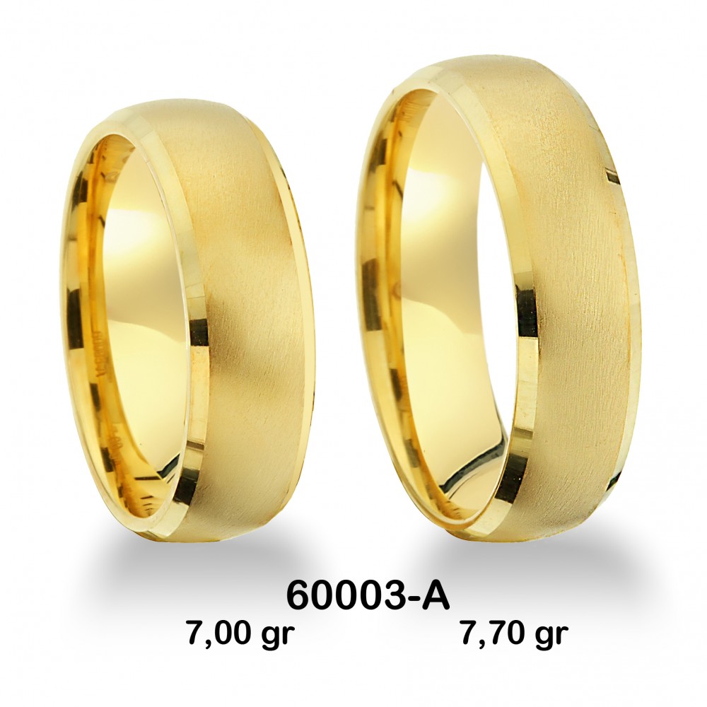 Klassischer Ehering - 60003-A