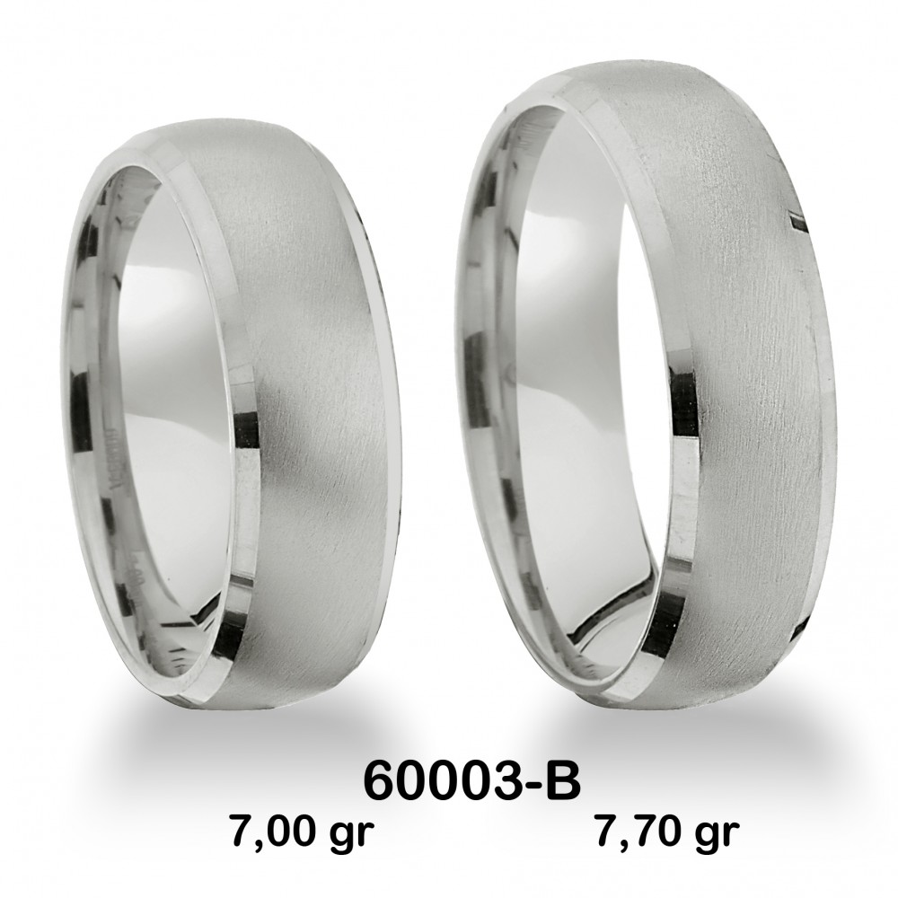 Klassischer Ehering - 60003-B