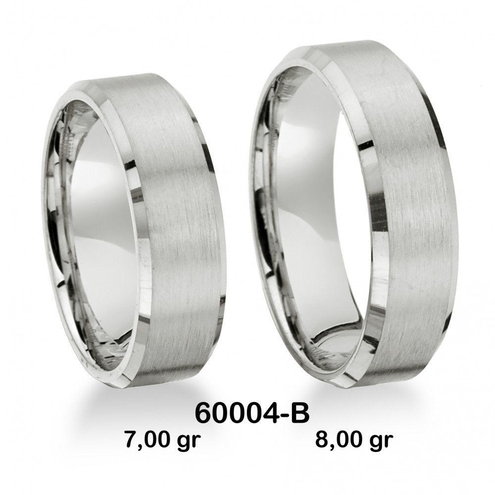 Klassischer Ehering - 60004-B