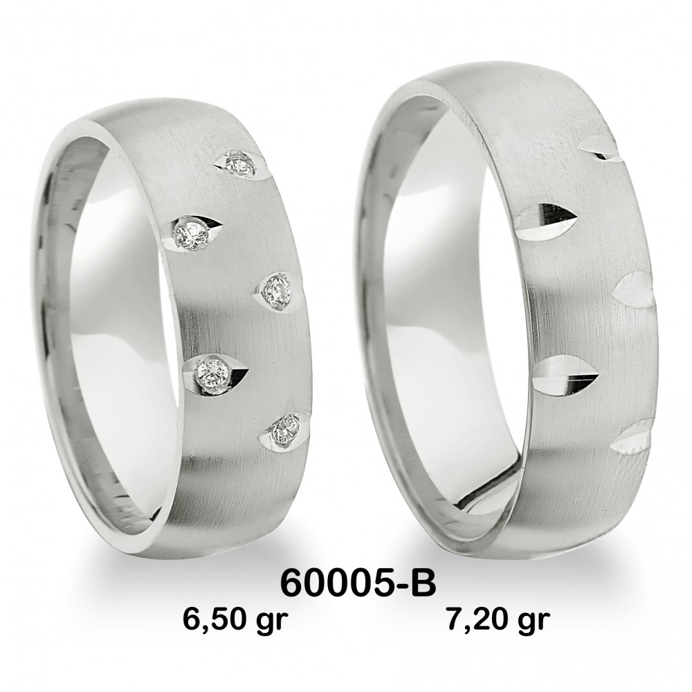 Klassischer Ehering - 60005-B