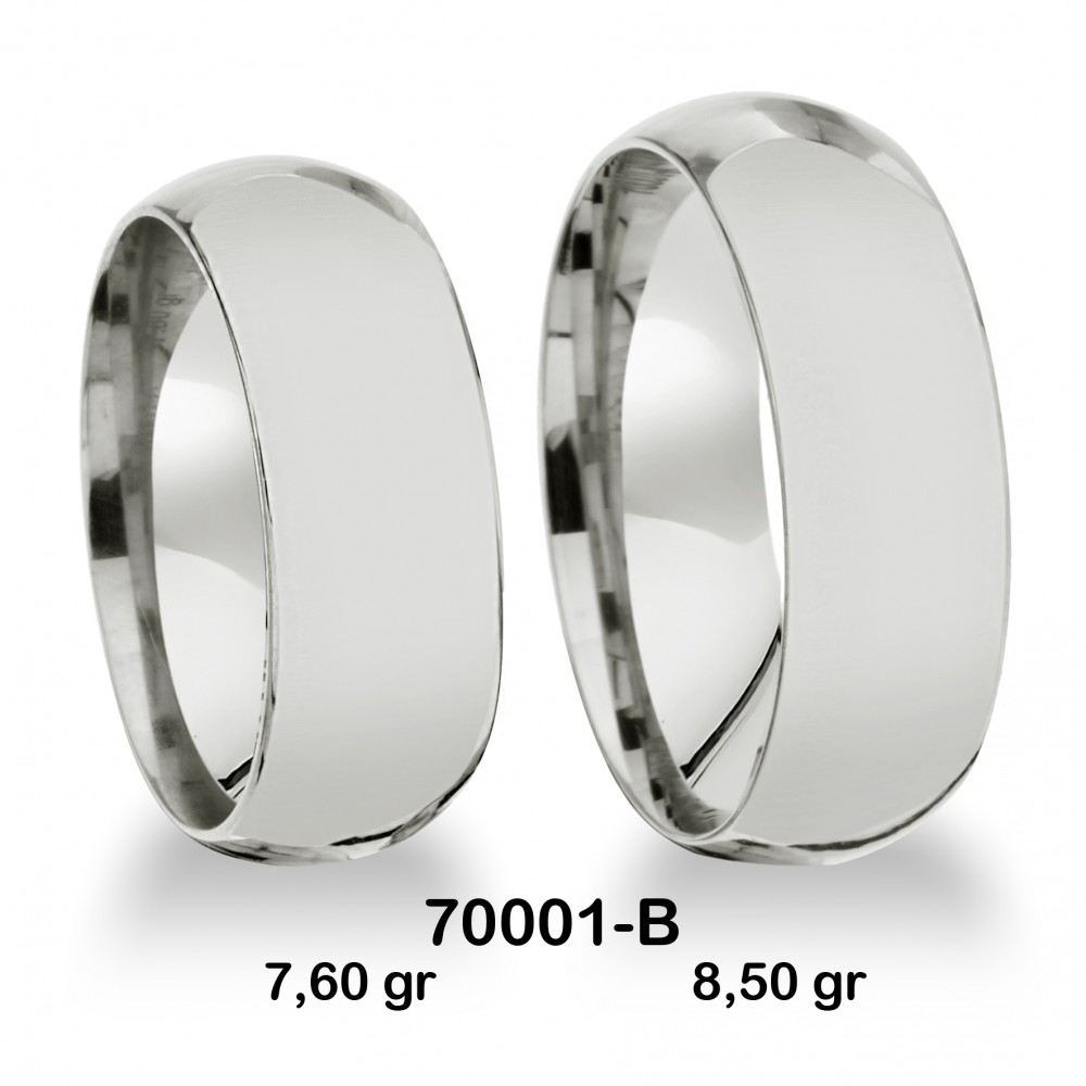 Klassischer Ehering - 70001-B