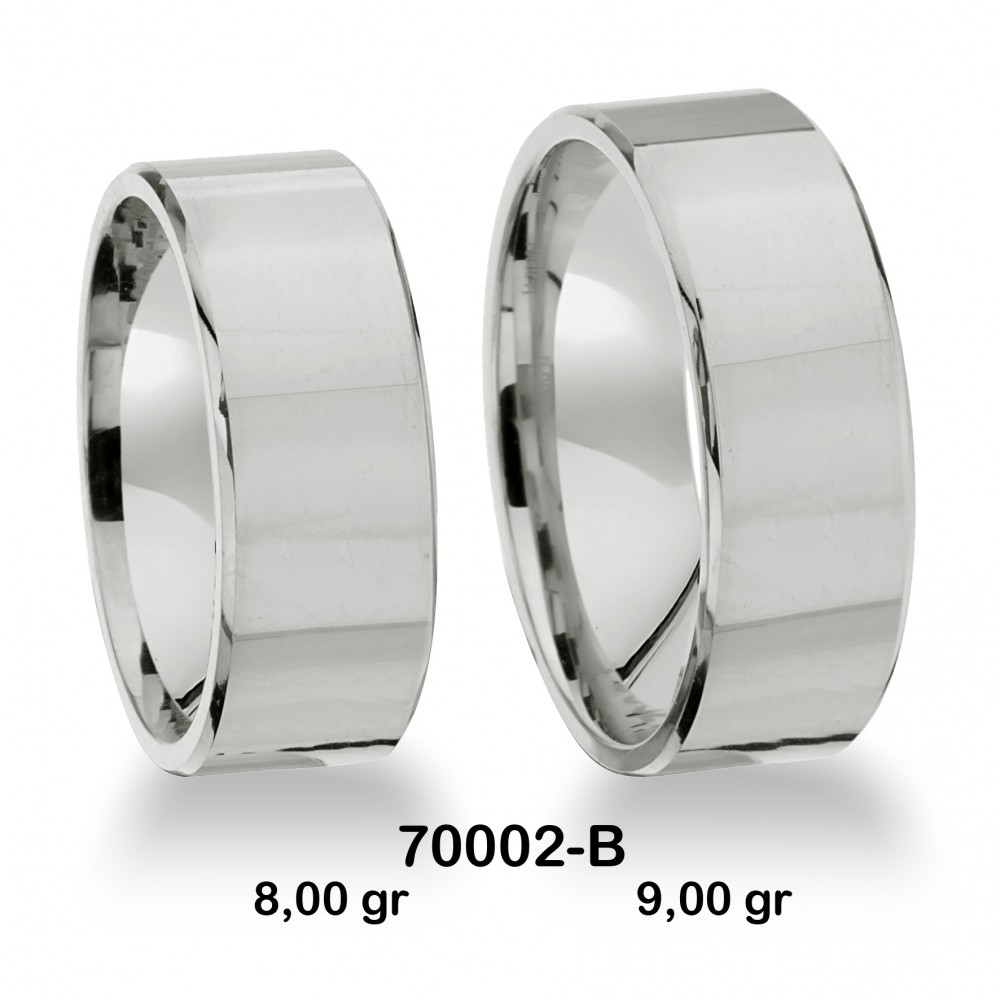 Klassischer Ehering - 70002-B