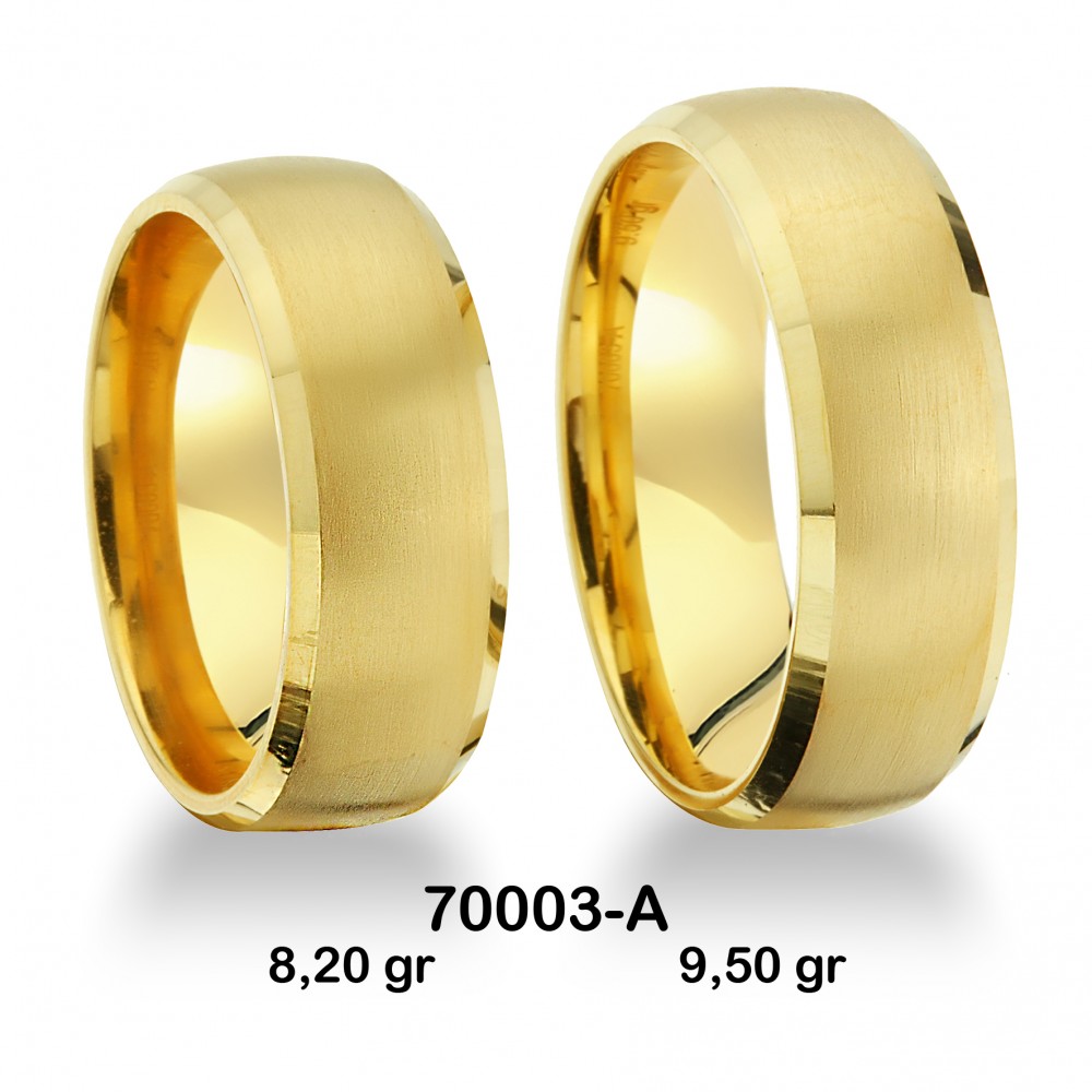 Klassischer Ehering - 70003-A