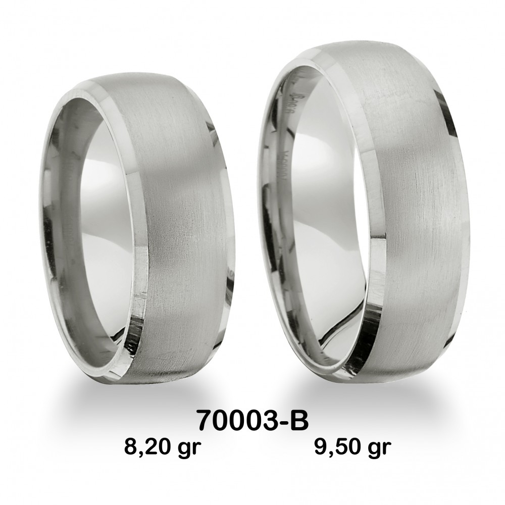 Klassischer Ehering - 70003-B