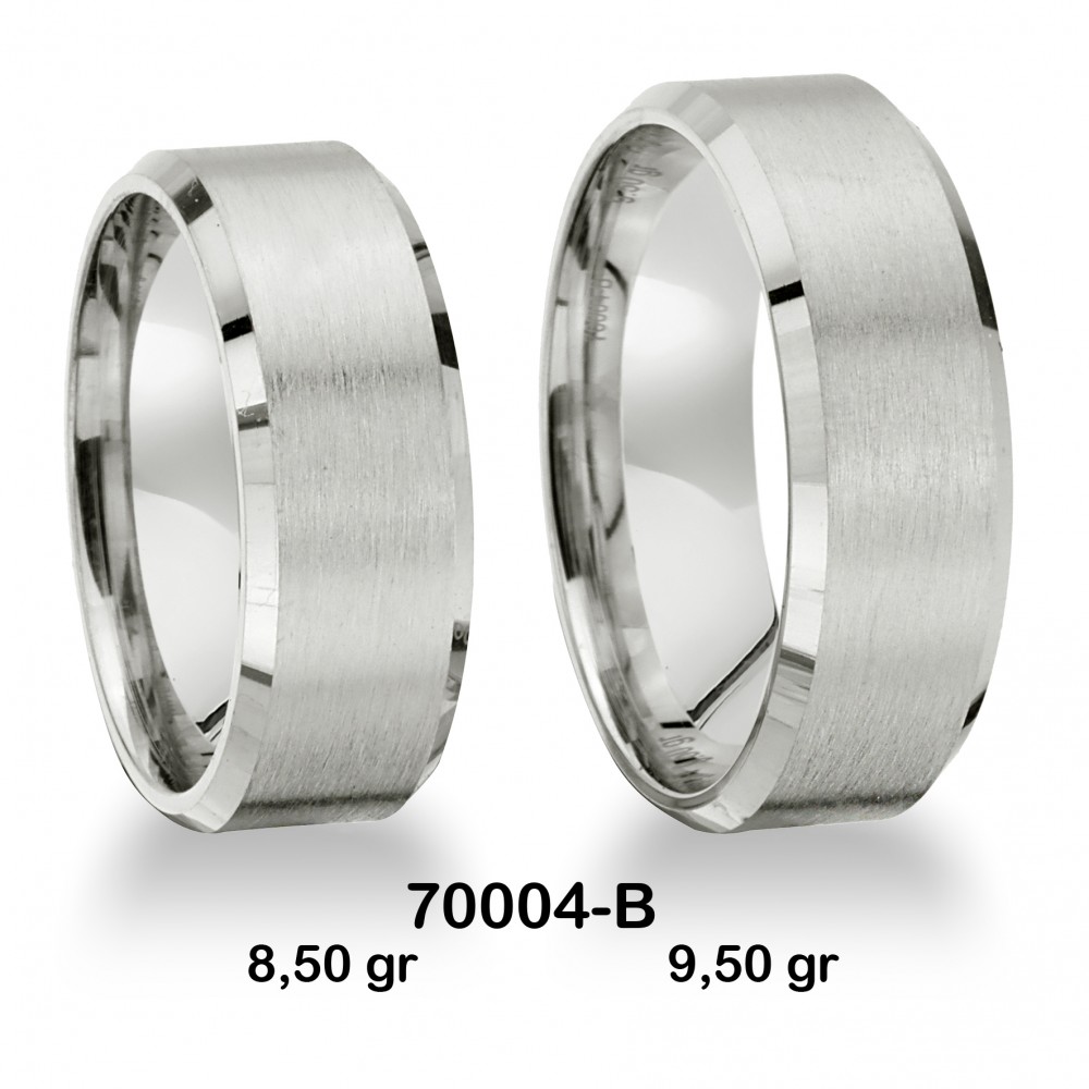 Klassischer Ehering - 70004-B