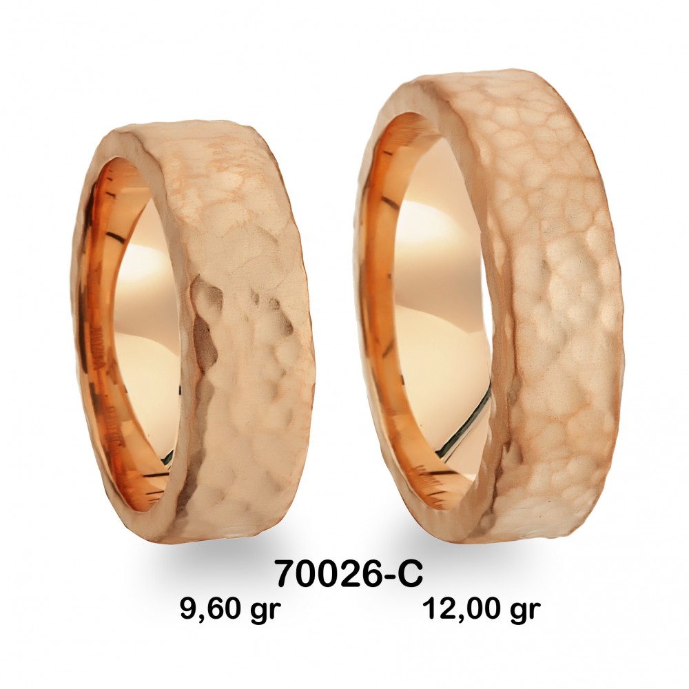 Klassischer Ehering - 70026-C