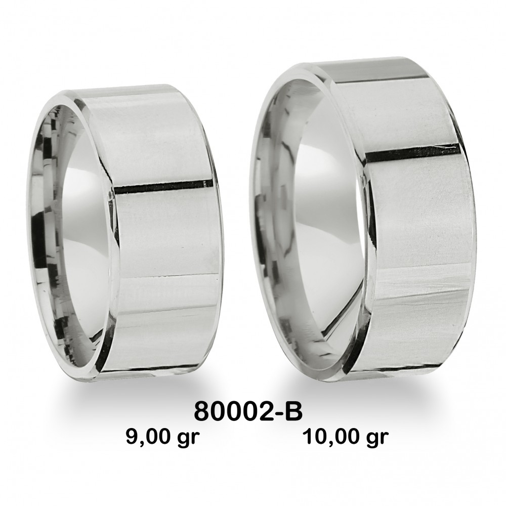 Klassischer Ehering - 80002-B