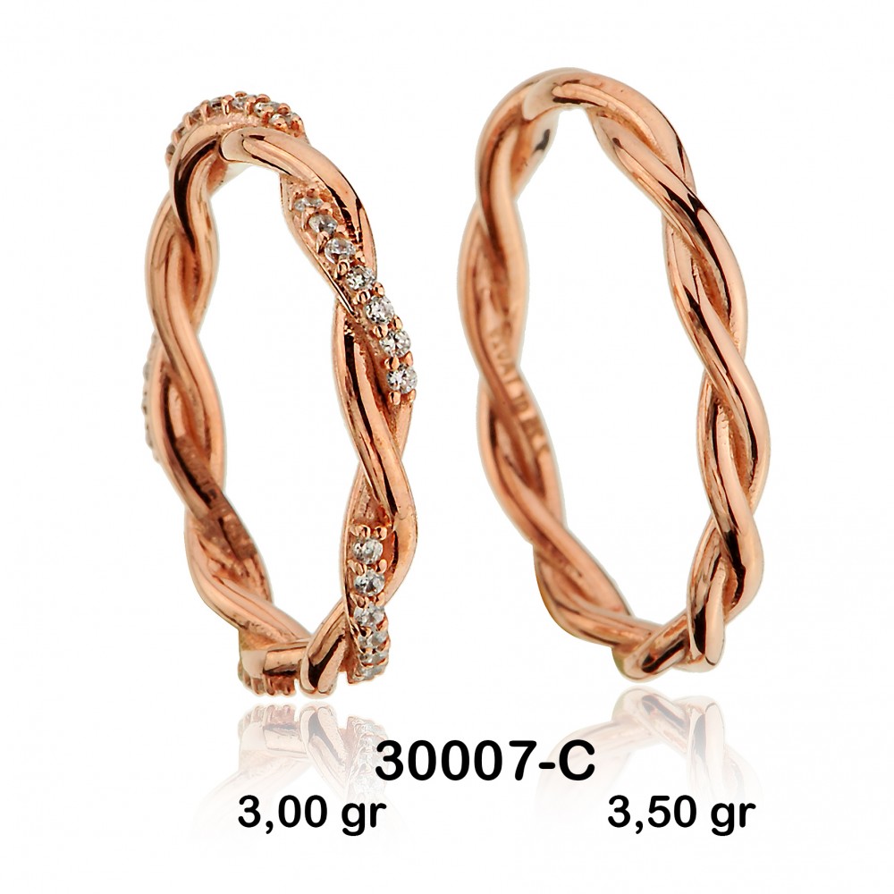 Geflochtener Ehering 30007-C