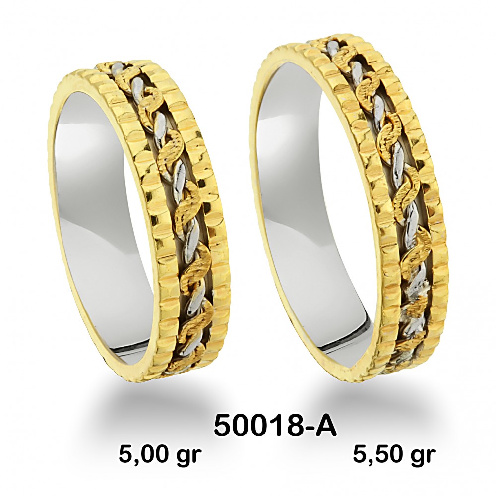 Geflochtener Ehering 50018-A