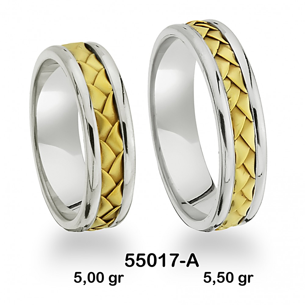Geflochtener Ehering 55017-A