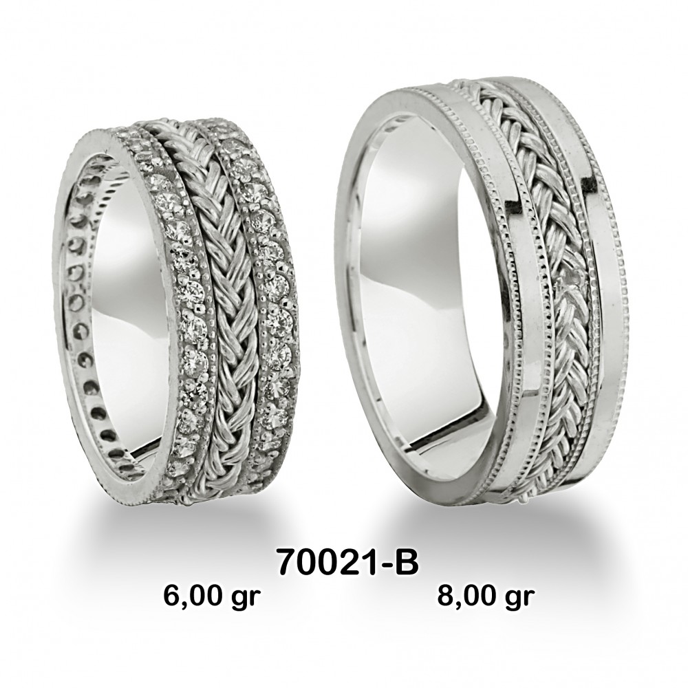 Geflochtener Ehering 70021-B
