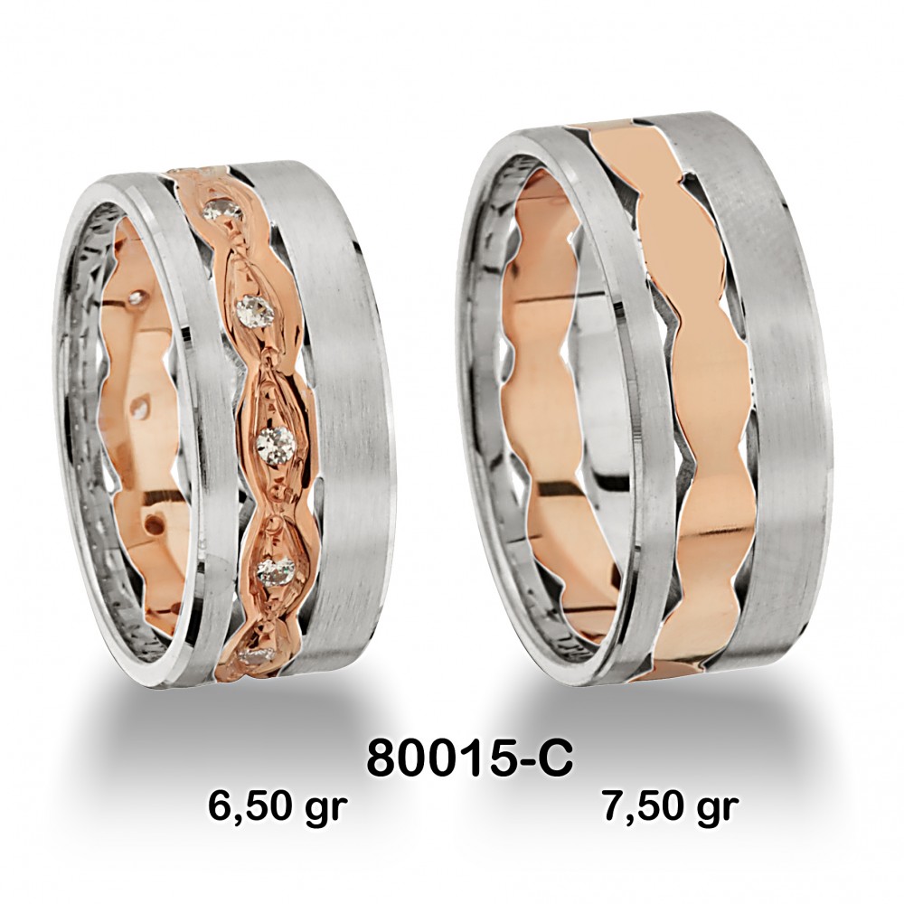 Geflochtener Ehering 80015-C