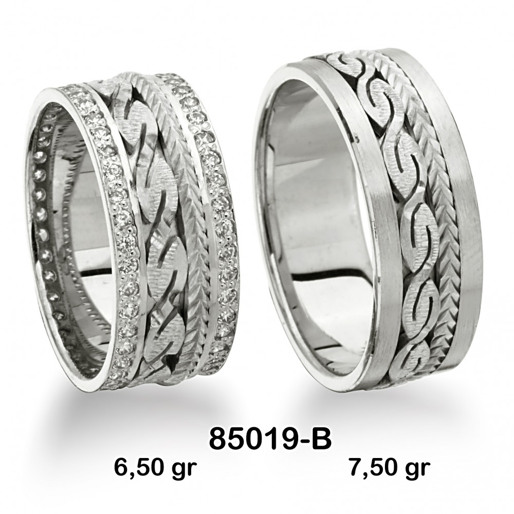 Geflochtener Ehering 85019-B