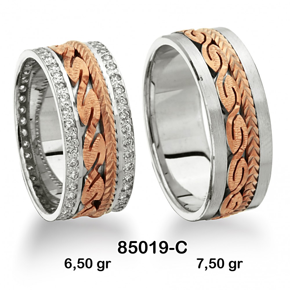 Geflochtener Ehering 85019-C