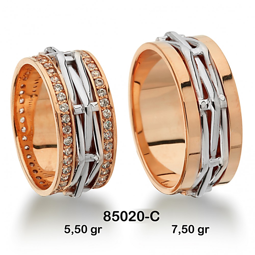 Geflochtener Ehering 85020-C