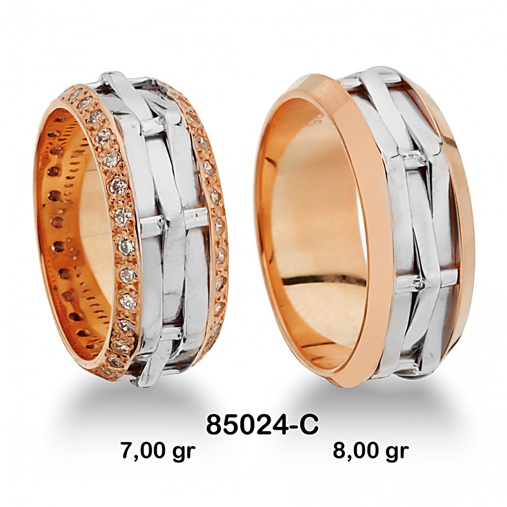 Geflochtener Ehering 85024-C