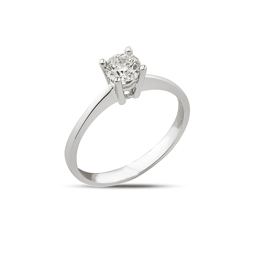 0.57 ct. Diamant Solitärring