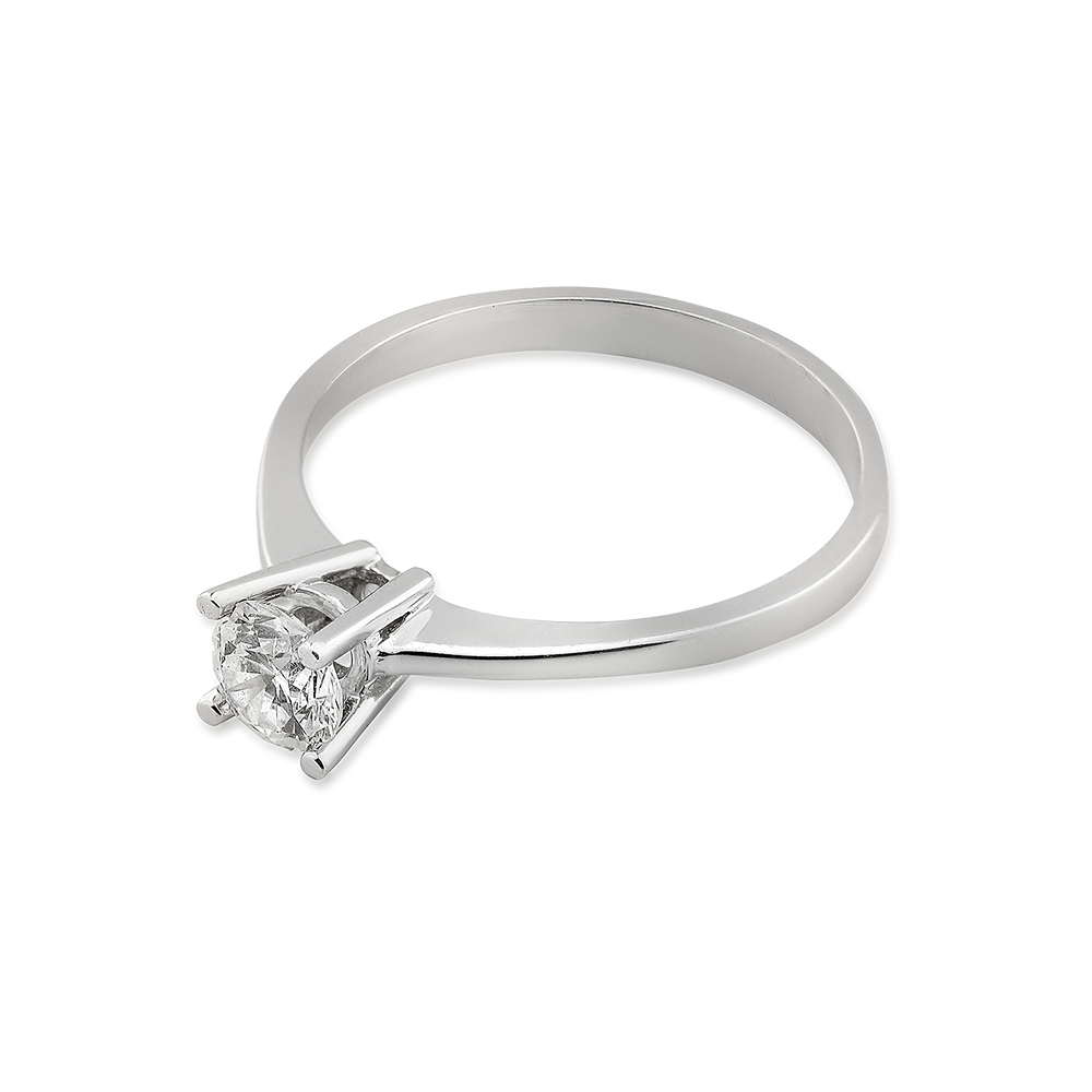 0.57 ct. Diamant Solitärring