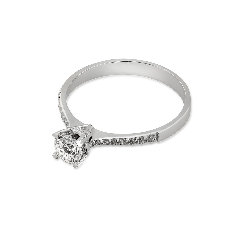 0.53 ct. Diamant Solitärring