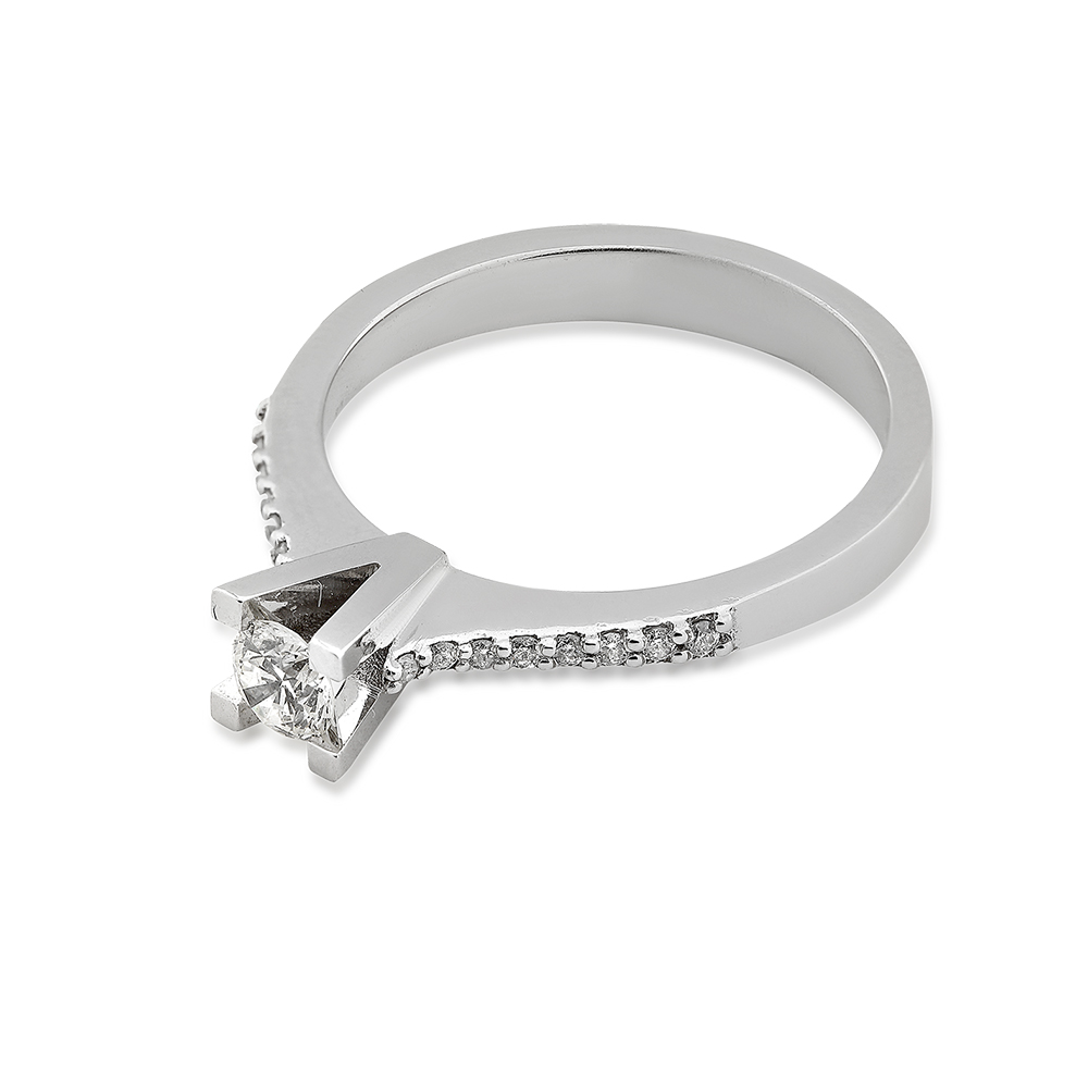 0.37 ct. Diamant Solitärring