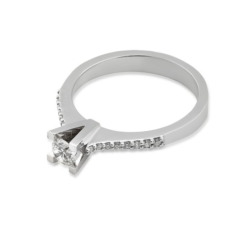 0.37 ct. Diamant Solitärring