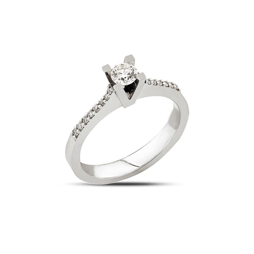 0.37 ct. Diamant Solitärring