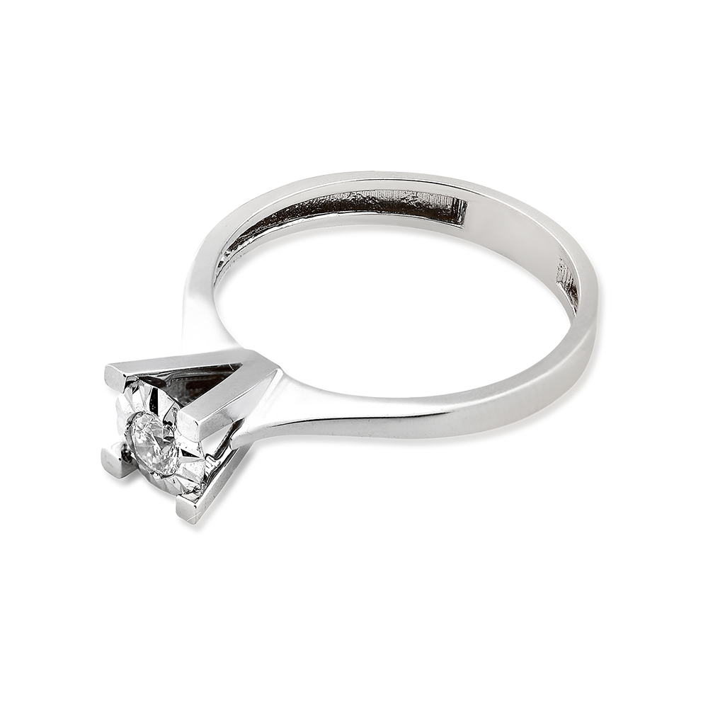 0.13 ct. Diamant Solitärring