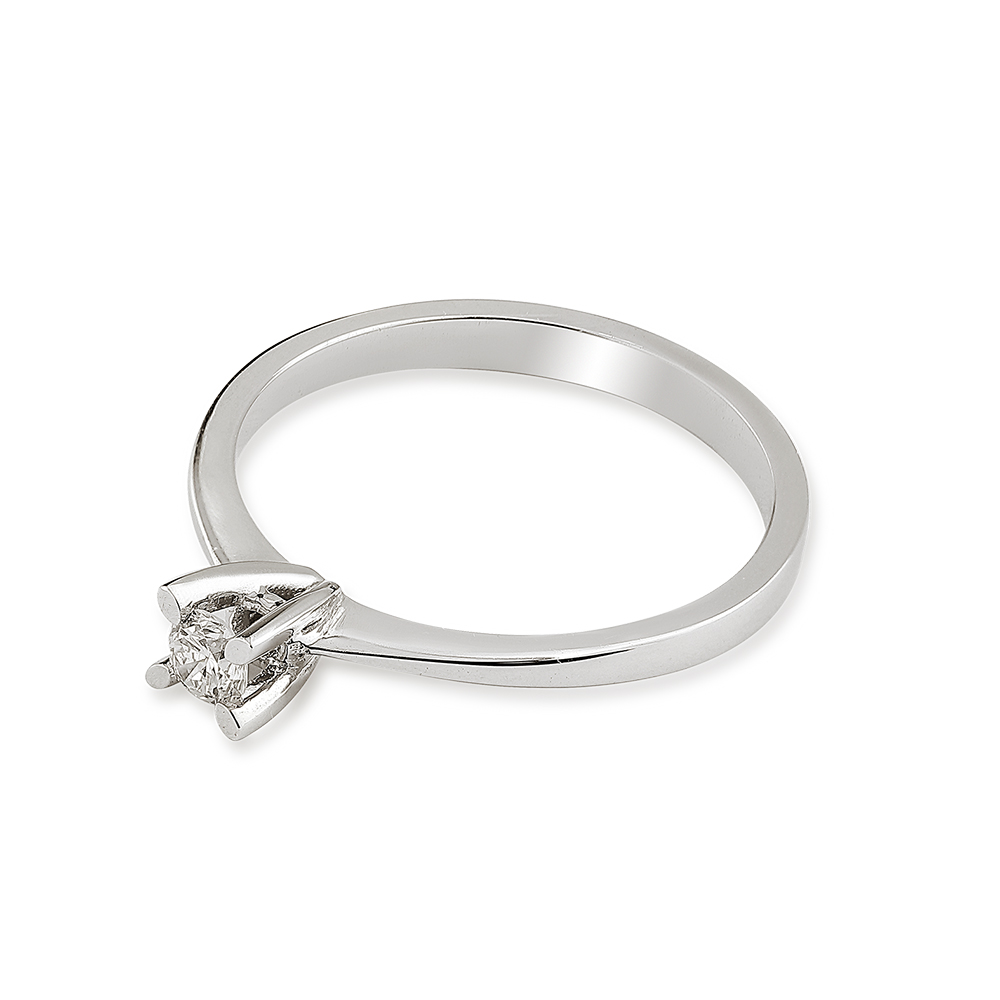 0.13 ct. Diamant Solitärring