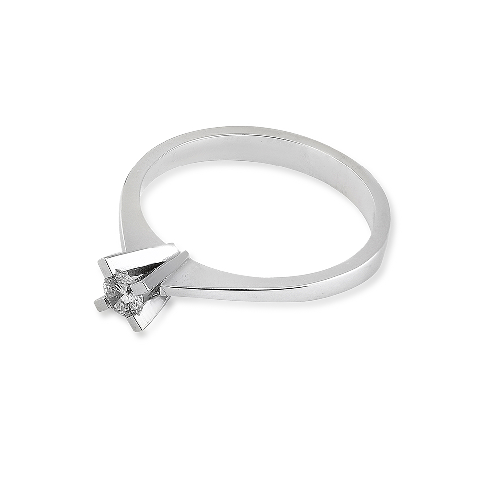 0.19 ct. Diamant Solitärring