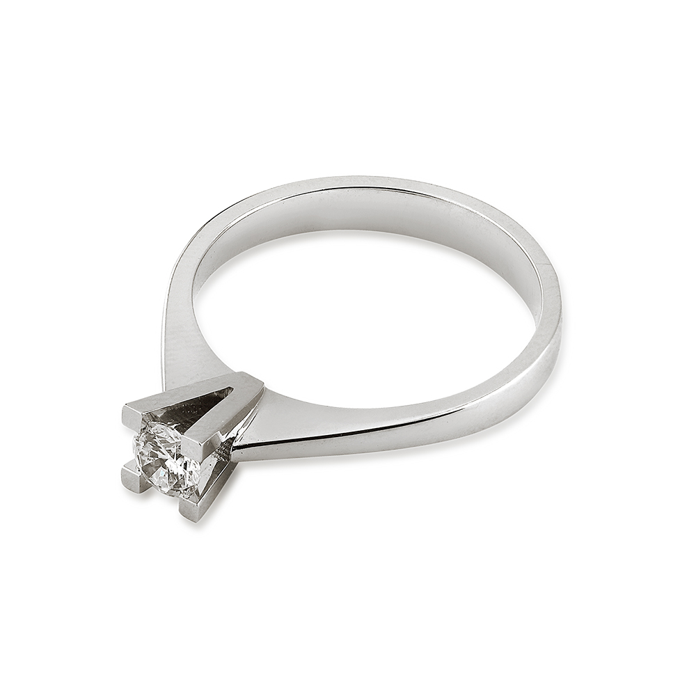 0.27 ct. Diamant Solitärring