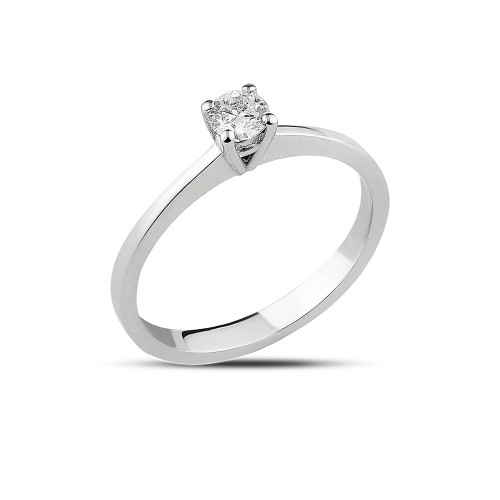 0.22 ct. Diamant Solitärring