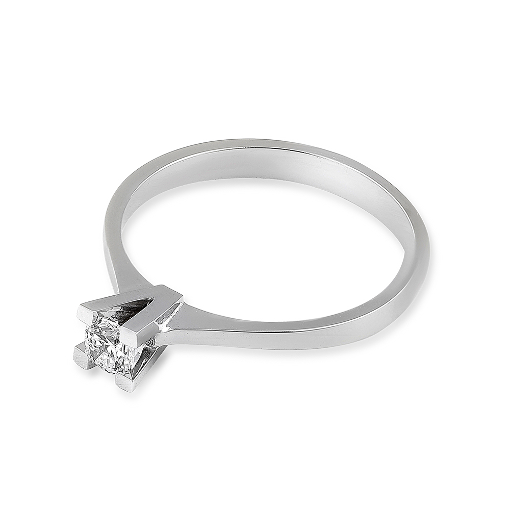 0.19 ct. Diamant Solitärring