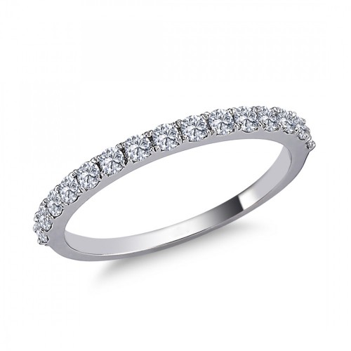 0.45 ct. Diamant Halbrunderring